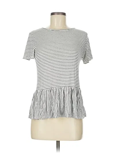 Pre-owned Live In The Moment Short Sleeve T-shirt In White