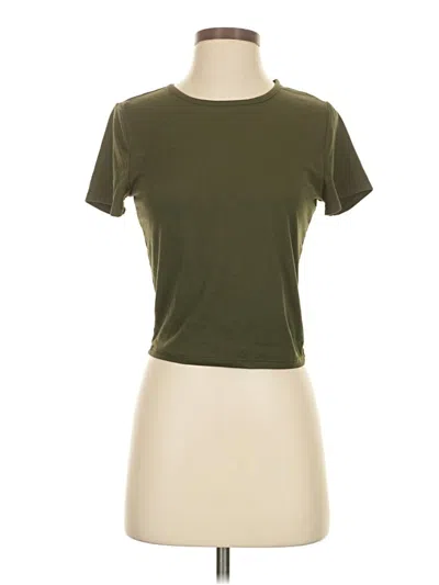 Pre-owned Live In The Moment Short Sleeve T-shirt In Green
