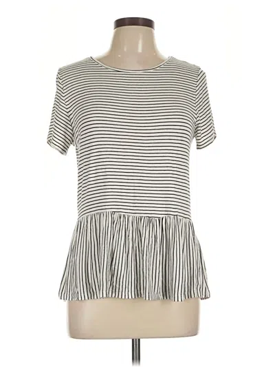Pre-owned Live In The Moment Short Sleeve T-shirt In Ivory