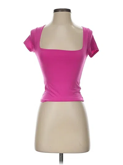 Pre-owned Live In The Moment Tank Top Pink Sweetheart Neckline Tops
