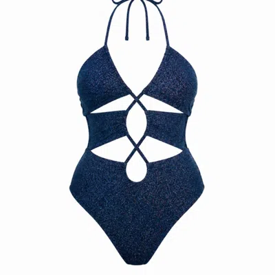 Live Kolibri Women's Midnight Blue Shimmer One Piece Swimsuit