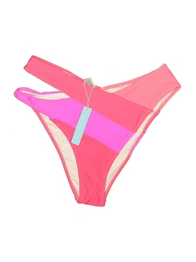 Live Life On The Beach Swimsuit Bottoms In Pink
