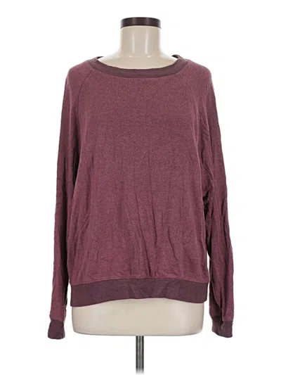 Pre-owned Live Love Dream Aeropostale Long Sleeve T-shirt In Burgundy