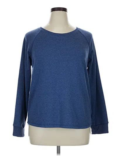 Pre-owned Live Love Lounge By Karen Neuberger Pullover Sweater In Blue