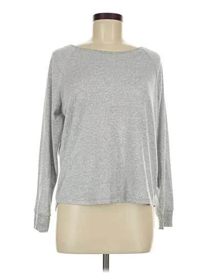 Pre-owned Live Love Lounge By Karen Neuberger Pullover Sweater In Silver