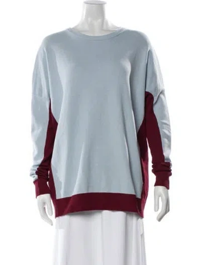 Pre-owned Live The Process Bateau Neckline Sweater In Blue