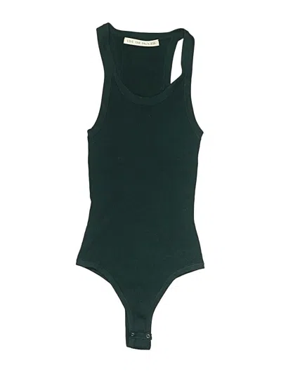 Pre-owned Live The Process Bodysuit In Green