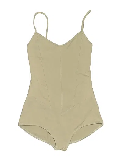 Pre-owned Live The Process Bodysuit In Tan