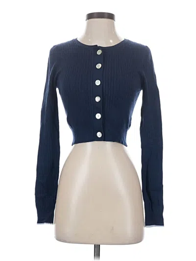 Pre-owned Live The Process Cardigan Sweater In Blue