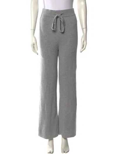 Pre-owned Live The Process Cashmere Wide Leg Pants In Gray