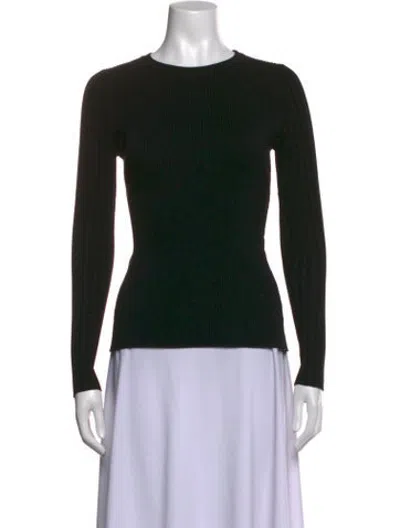 Pre-owned Live The Process Crew Neck Long Sleeve Top In Black