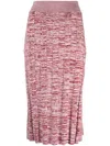 Live The Process Distressed-effect Pleated Skirt In Pink