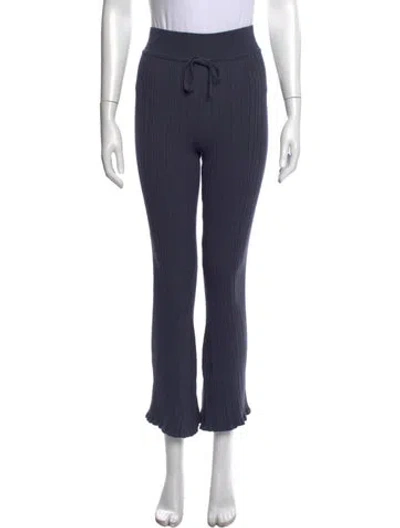 Pre-owned Live The Process Flared Pants In Blue