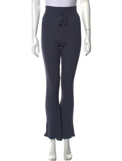 Pre-owned Live The Process Flared Pants In Blue