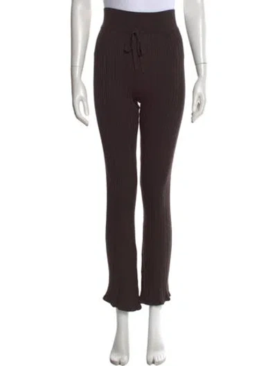 Pre-owned Live The Process Flared Pants In Brown