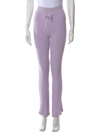 Pre-owned Live The Process Flared Pants In Purple