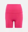 Live The Process Geometric Shorts In Dragon Fruit