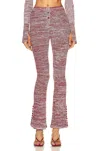Live The Process Marl Flare Pant In Seashell & Chili Flake In Multi