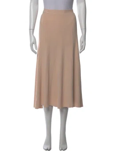 Pre-owned Live The Process Midi Length Skirt In Pink