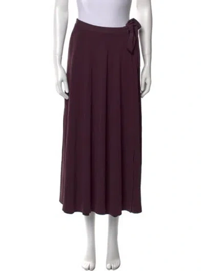 Pre-owned Live The Process Midi Length Skirt In Purple