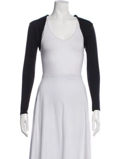 Pre-owned Live The Process Nylon Bolero In Black