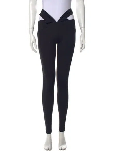Pre-owned Live The Process Nylon Skinny Leg Pants In Black