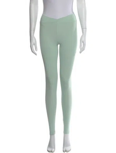 Pre-owned Live The Process Nylon Skinny Leg Pants In Green