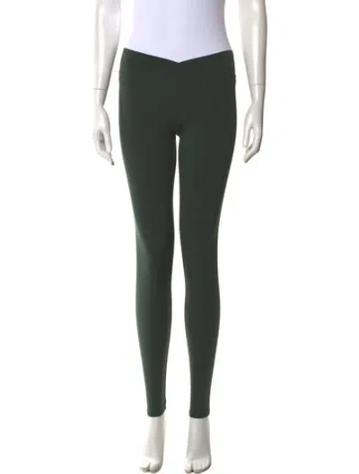 Pre-owned Live The Process Nylon Skinny Leg Pants In Green