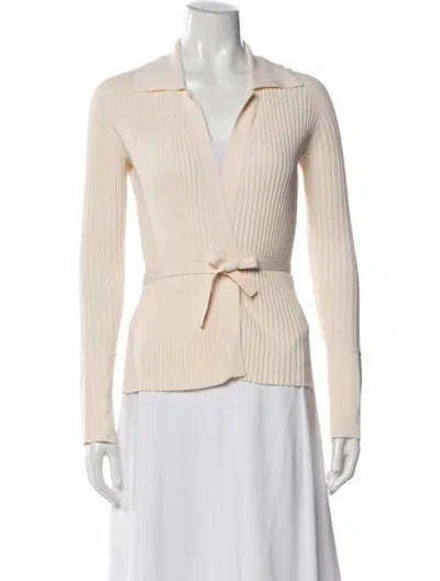 Pre-owned Live The Process Open Front Sweater In Neutrals