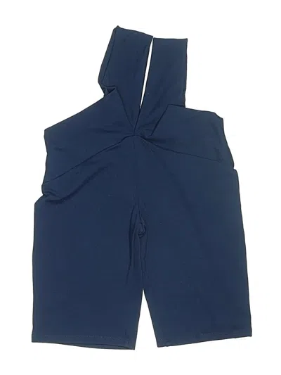 Pre-owned Live The Process Overall Shorts In Blue