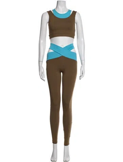 Pre-owned Live The Process Pant Set In Multicolor
