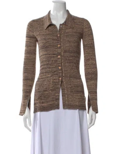 Pre-owned Live The Process Patterned Sweater In Brown
