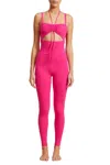 Live The Process Reverie Bodysuit In Dragon Fruit In Pink