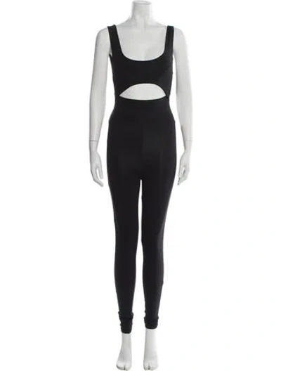 Pre-owned Live The Process Scoop Neck Jumpsuit In Black