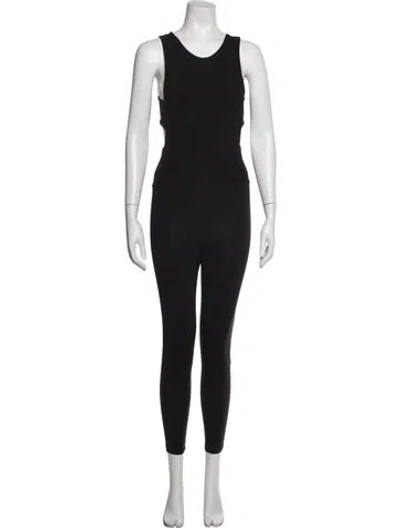 Pre-owned Live The Process Scoop Neck Jumpsuit In Black