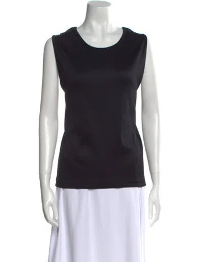 Pre-owned Live The Process Scoop Neck Sleeveless Top In Black