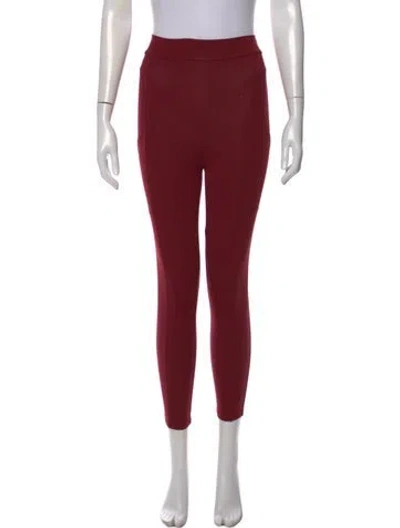Pre-owned Live The Process Skinny Leg Pants In Burgundy