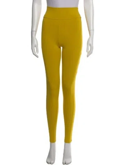 Pre-owned Live The Process Skinny Leg Pants In Yellow