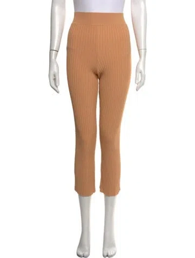 Pre-owned Live The Process Straight Leg Pants In Neutrals