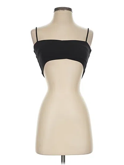 Pre-owned Live The Process Tank Top Black Strapless Neckline Tops
