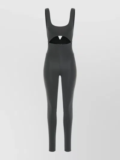 Live The Process Technical Fabric Jumpsuit Cut Out Design
