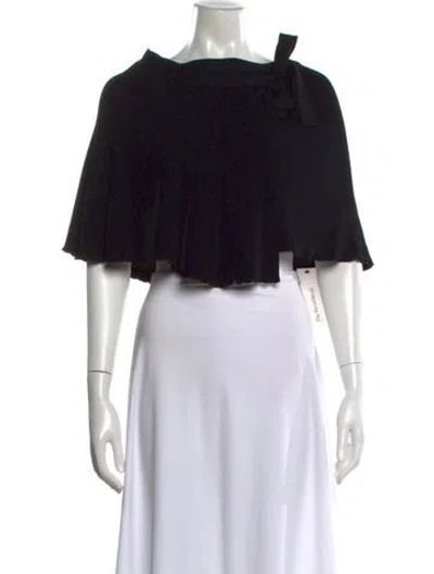Pre-owned Live The Process Tie Neck Sleeveless Top In Black