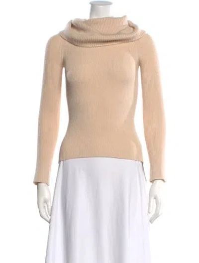 Pre-owned Live The Process Turtleneck Sweater In Neutral