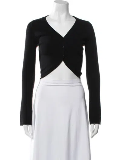 Pre-owned Live The Process V-neck Sweater In Black