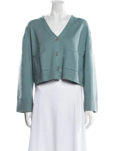 Pre-owned Live The Process V-neck Sweater In Blue