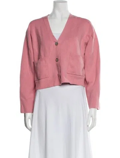 Pre-owned Live The Process V-neck Sweater In Pink