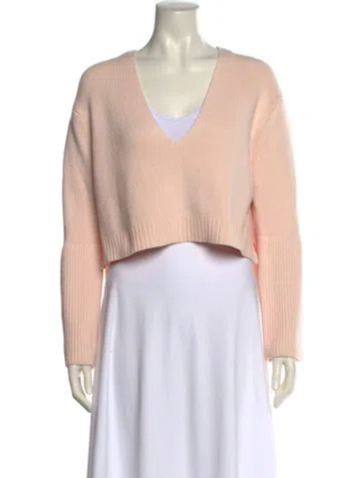 Pre-owned Live The Process V-neck Sweater In Pink