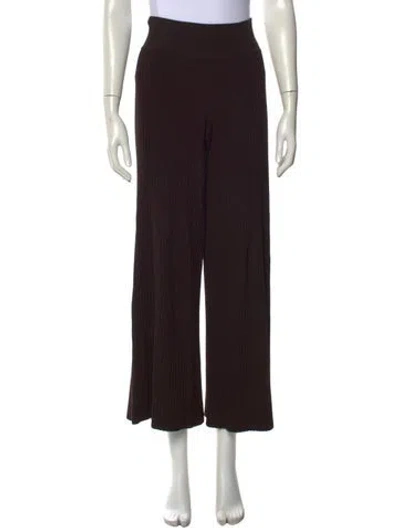 Pre-owned Live The Process Wide Leg Pants In Black