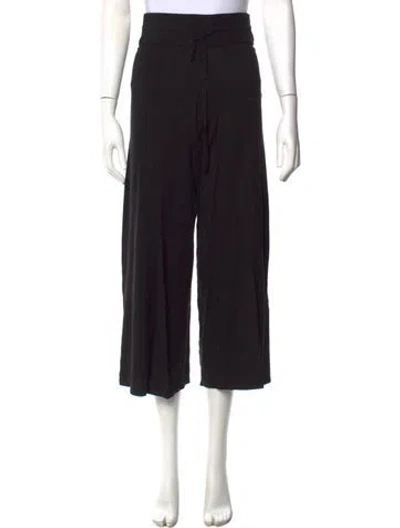 Pre-owned Live The Process Wide Leg Pants In Black
