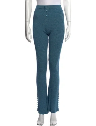 Pre-owned Live The Process Wide Leg Pants In Blue